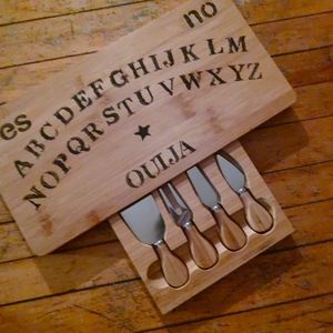Ouija Charcuterie Board with Knives